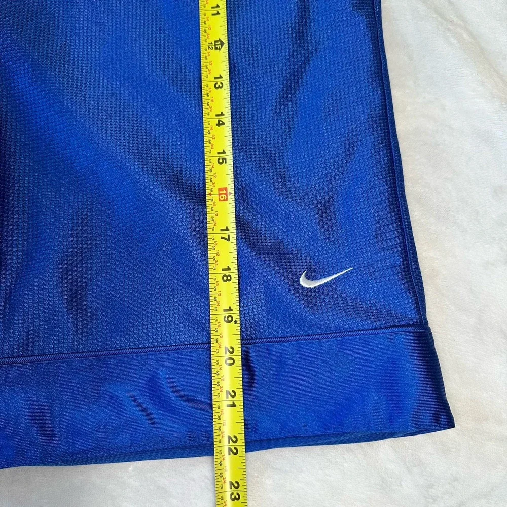 Nike Basketball Shorts Men's Large Blue Shiny Y2K Baggy Dazzle 10